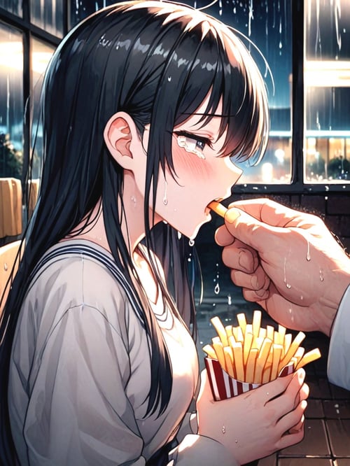 girl hate soggy fries by 鬼畫符 on Tensor.Art