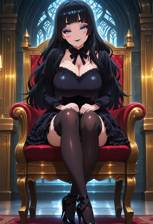 Emi Erokuro (MetalchromeX's official mascot character) - Anima 1.0 by metalchromex on Tensor.Art