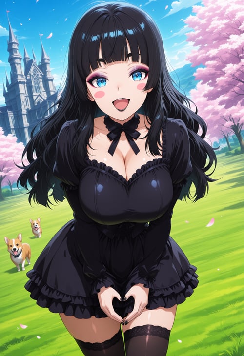 Emi Erokuro (MetalchromeX's official mascot character) - Anima 1.0 by metalchromex on Tensor.Art