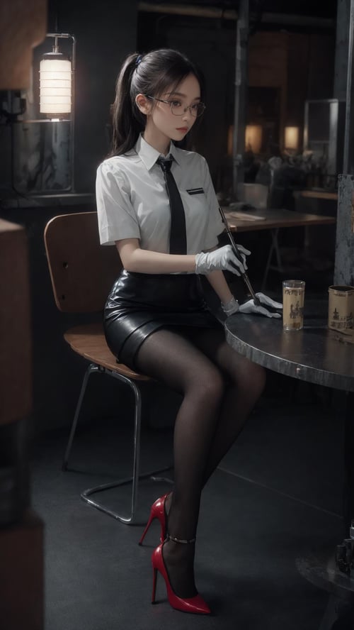  tutu's HiSilk (20D small hole fishnet stockingspantyhose)/图图的嗨丝（20D小孔渔网袜连**） by zhaotutu on Tensor.Art