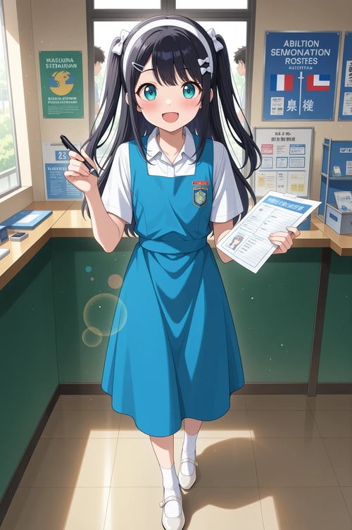 Malaysian School Uniform (Pinafore Dress) by Alicelingmika on Tensor.Art