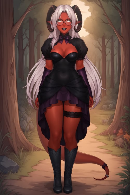 Tiefling Melissa (VTuber) - COMMISSION LoRA PonyXL by KillerUwU13_AI on Tensor.Art