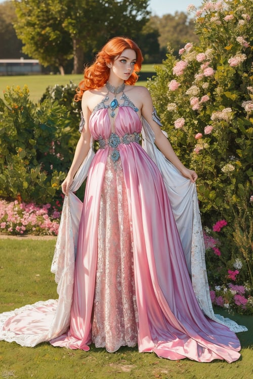 Pink Vogue Princess Dress by miaomiao on Tensor.Art
