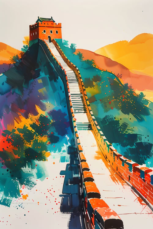 当水墨遇上水彩 by tensorxy on Tensor.Art