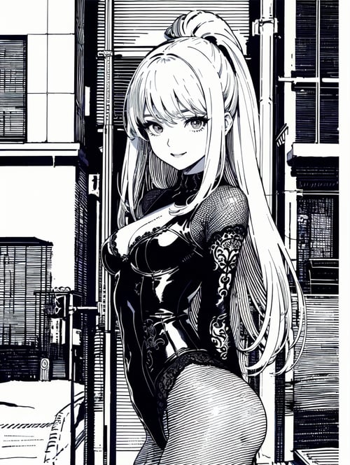 黑白画|钢笔画|线条画|CJ PD-V1.0 by 辞旧C on Tensor.Art