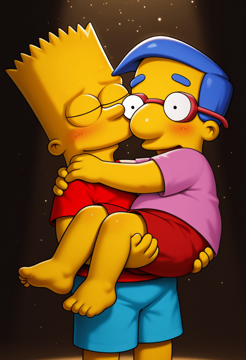Bart Simpson & Milhouse Van Houten by ShoOmoeru on Tensor.Art