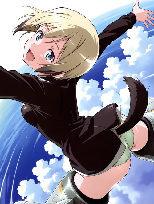 【Illustrious】 エーリカ・ハルトマン ストライクウィッチーズ (Erica Hartma by sg5e3 on Tensor.Art
