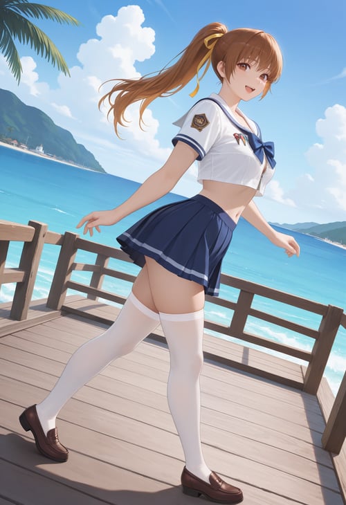 夏空のスクールウェア / Summer sky School wear - DOAXVV Outfi by TorikoSuki on Tensor.Art