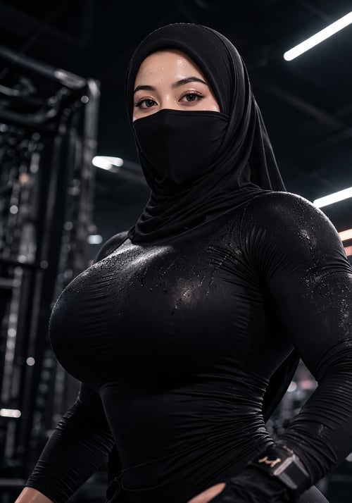 Hijab Muscular Female by @a_isthetic on Tensor.Art