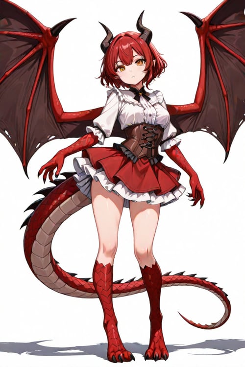 オリジナルAIキャラ Dragonewt Girl セラフィナ・ドラコニス by スライムナイト on Tensor.Art