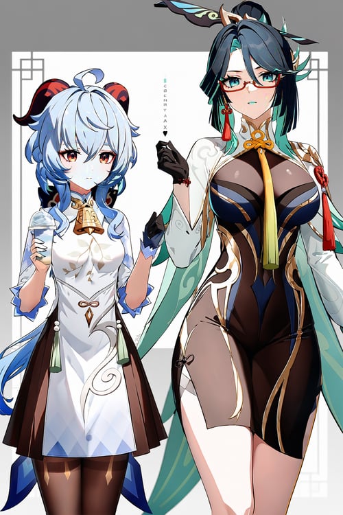 (A3|Pony|Kohaku)SDXL_Lora-仙人师徒仨(全服装):闲云&申鹤&甘雨-原神 by Tangerboom on Tensor.Art