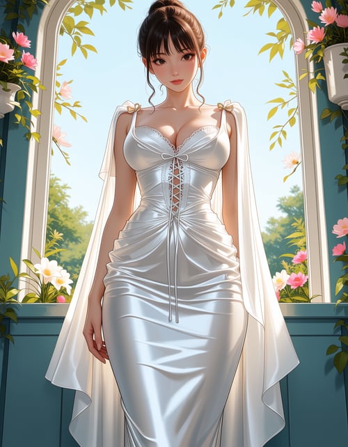 St. Phoenix Corset Dress by EroBytes on Tensor.Art