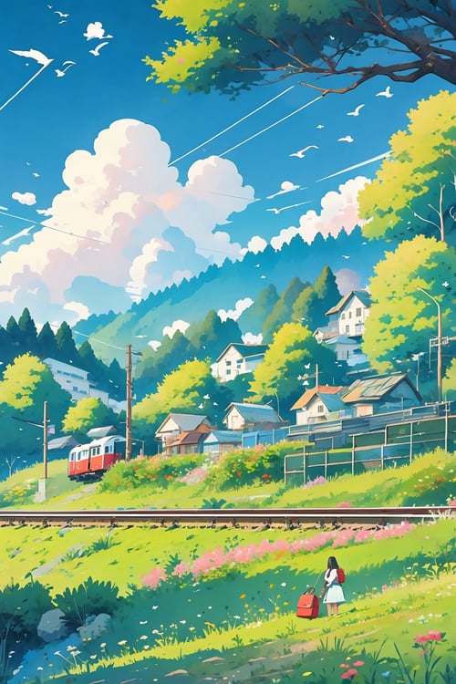 小清新治愈画风插画 by tensorxy on Tensor.Art