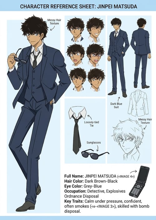 Matsuda - Detective Conan by Sylion_Helia27 on Tensor.Art