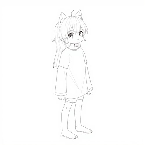 Flux Anime Lineart by user_647160119041433818 on Tensor.Art