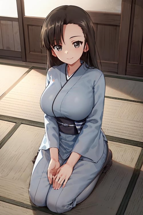 Girls und Panzer Nishi Kinuyo by ishiwatafox117 on Tensor.Art
