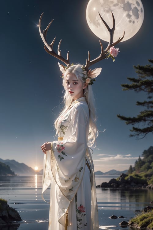 小鹿女·摄影Deer Girl by miaomiao on Tensor.Art