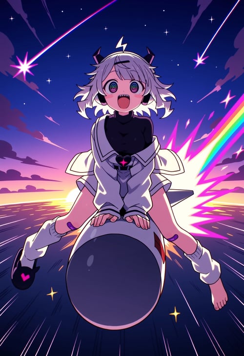 [anima lora] Q-chan (Yunyun Denpa Syndrome) / Qちゃん（ゆんゆん電波シンドローム） / Qtie (Yunyun Syndrome!? Rhythm Psychosis) by Di Gi Ossa...