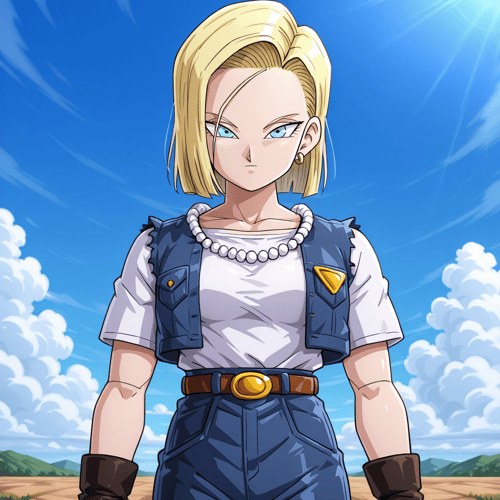Android 18 - Dragon Ball Saga by Burning Tiger on Tensor.Art