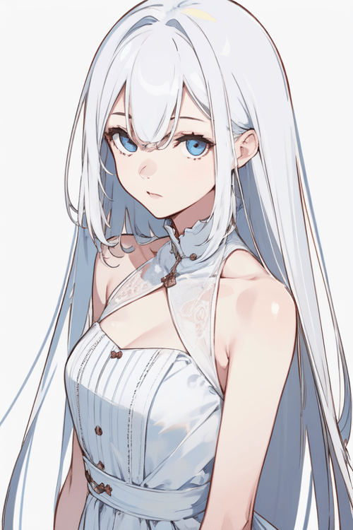 White Nouveau (Style Test) by OrangePunk on Tensor.Art
