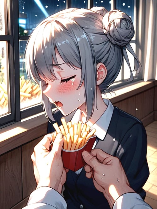 girl hate soggy fries by 鬼畫符 on Tensor.Art