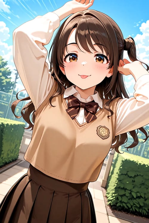 Brown Vest School Uniform - Illu by reprinter on Tensor.Art