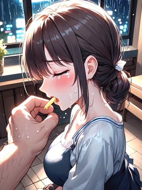 girl hate soggy fries by 鬼畫符 on Tensor.Art