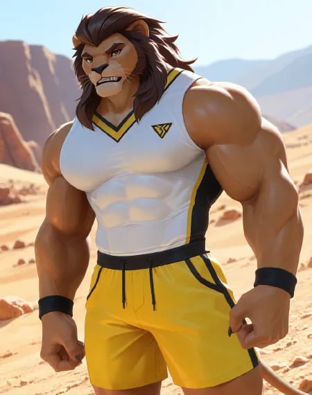 Lionman (Egyxos) (NoobAI) (AD) by user_720431629750874608 on Tensor.Art