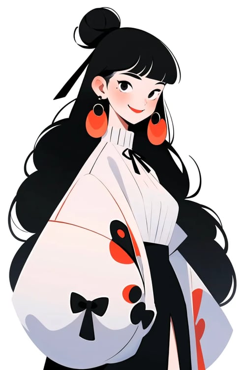 极简扁平插画 ｜流畅线条 by 晓风同学 on Tensor.Art