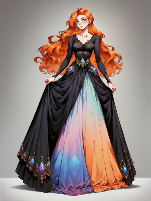 Black Opal Dress by miaomiao on Tensor.Art