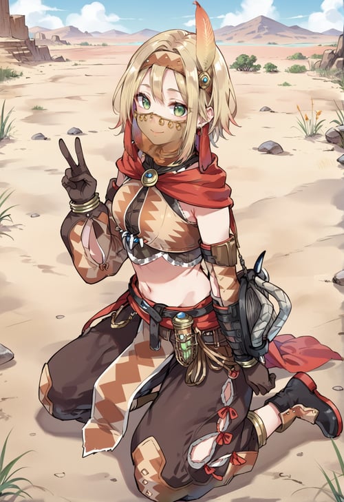 Monster Hunter-Kulu-Ya-Ku Armor(クルル装備)illust/pony by miaomiao on Tensor.Art