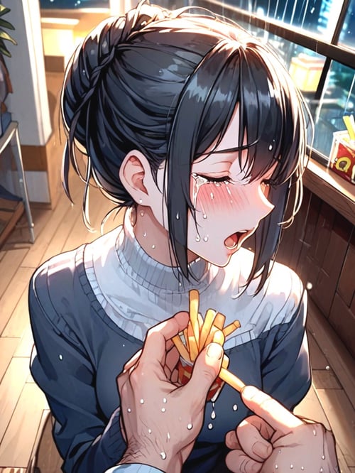 girl hate soggy fries by 鬼畫符 on Tensor.Art