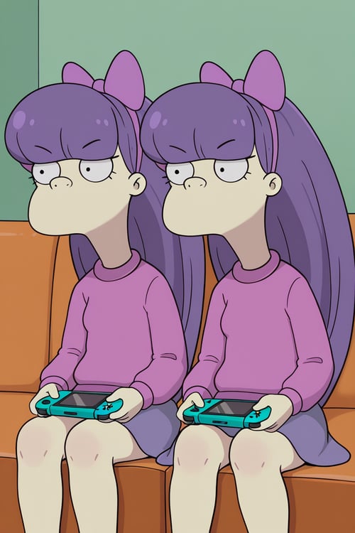 Sherri and Terri (The Simpsons) by Artificial_ignorance on Tensor.Art