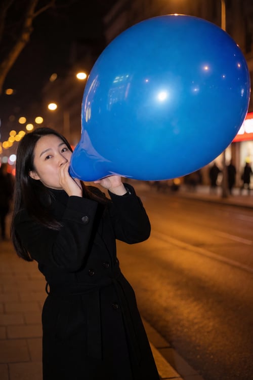 Balloon blowing Anime by Loon_rider on Tensor.Art