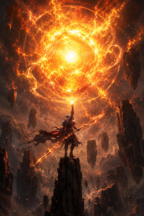Fire Flame - Solar Inferno Arcane Style by Irman Franklin on Tensor.Art