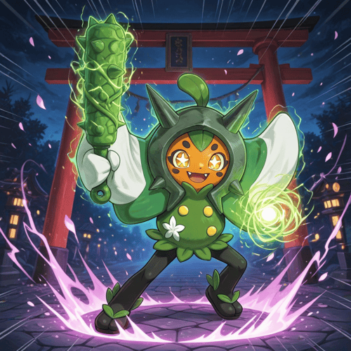 ポケモン オーガポン PixAI版LoRA by スライムナイト on Tensor.Art