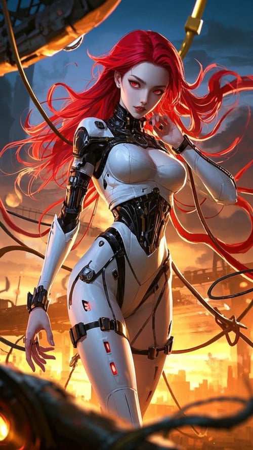 Cyberpunk chainsaw girl-flux1.0 by searn on Tensor.Art