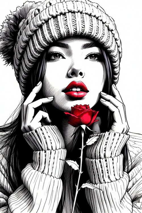 Bold Ink Sketch  by H.M (Areuyttez Namhto) on Tensor.Art