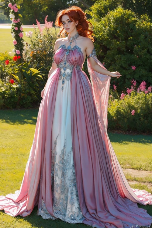 Pink Vogue Princess Dress by miaomiao on Tensor.Art