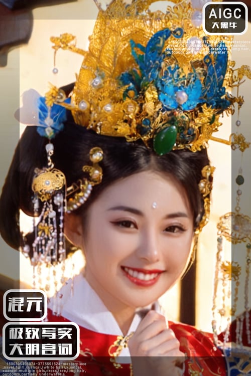 混元-极致写实-大明宫词 by 大黑牛AI on Tensor.Art