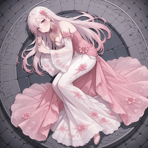 PinkFlowerDress by reprinter on Tensor.Art
