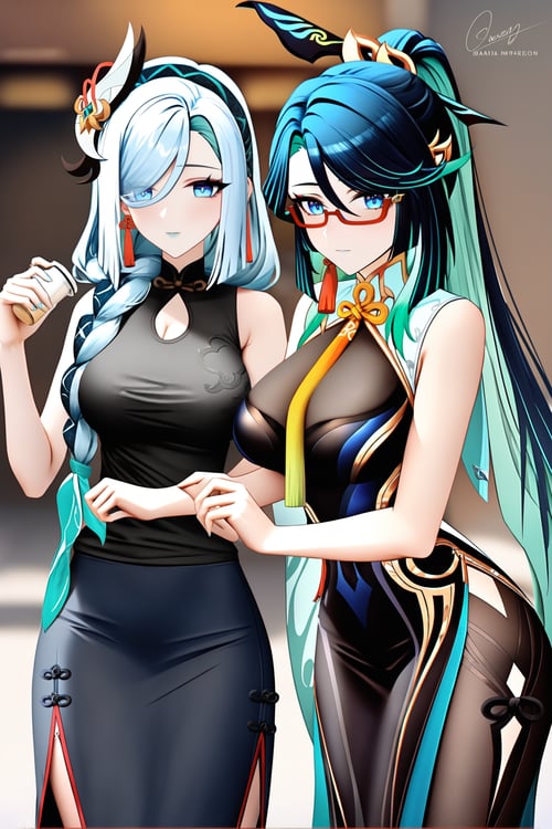 (A3|Pony|Kohaku)SDXL_Lora-仙人师徒仨(全服装):闲云&申鹤&甘雨-原神 by Tangerboom on Tensor.Art