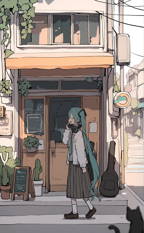 [平涂插画]艺术家风格化 by Nano on Tensor.Art