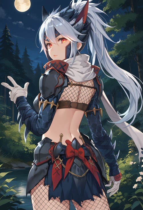 Monster Hunter-Silverwind Nargacuga Armor(ナルガ装備) by miaomiao on Tensor.Art