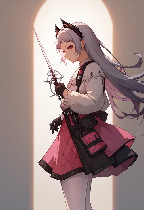 (PonyXL concept) Holding Sword Rapier (slender swords) | レイピア | 持剑 细剑 / 刺剑 / 护手礼剑 by Akiseki on Tensor.Art