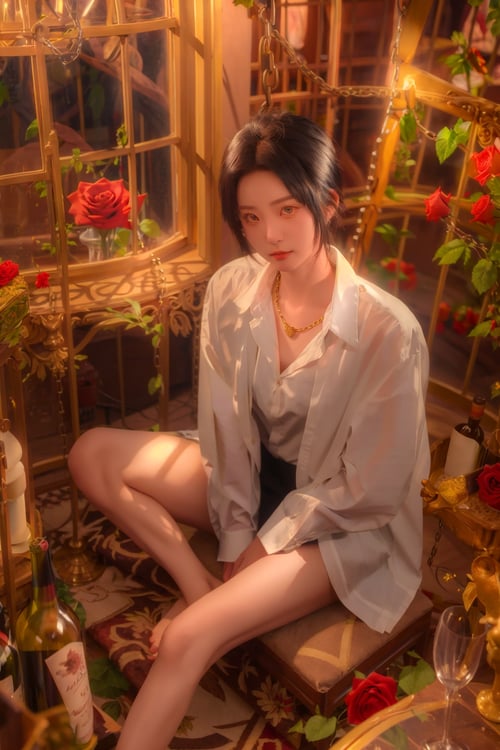 美女_笼中雀 by milk on Tensor.Art