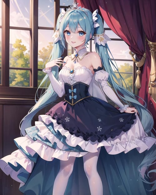 Snow Miku 2019 | 雪ミク2019 | Hatsune Miku by ishiwatafox117 on Tensor.Art