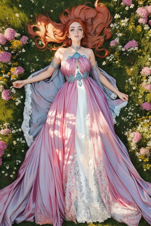 Pink Vogue Princess Dress by miaomiao on Tensor.Art
