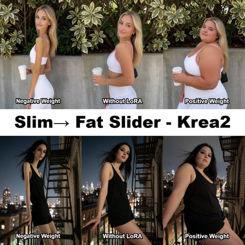 Slim→ Fat Slider - Krea2 by Shopon_skp on Tensor.Art