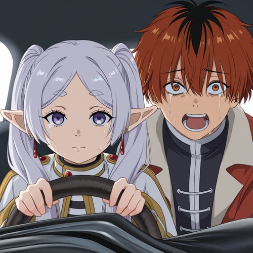 Pov Crashing Car - Power crashes Kobeni's car (Meme) by miniphak on Tensor.Art